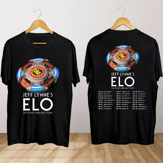 Jeff Lynne's ELO The Over and Out Tour T Shirt, Jeff Lynne's ELO Concert Shirt