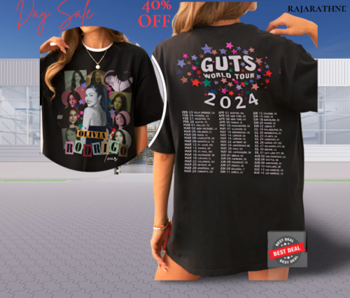 Guts Olivia Rodrigo Tour 2024 T-Shirt