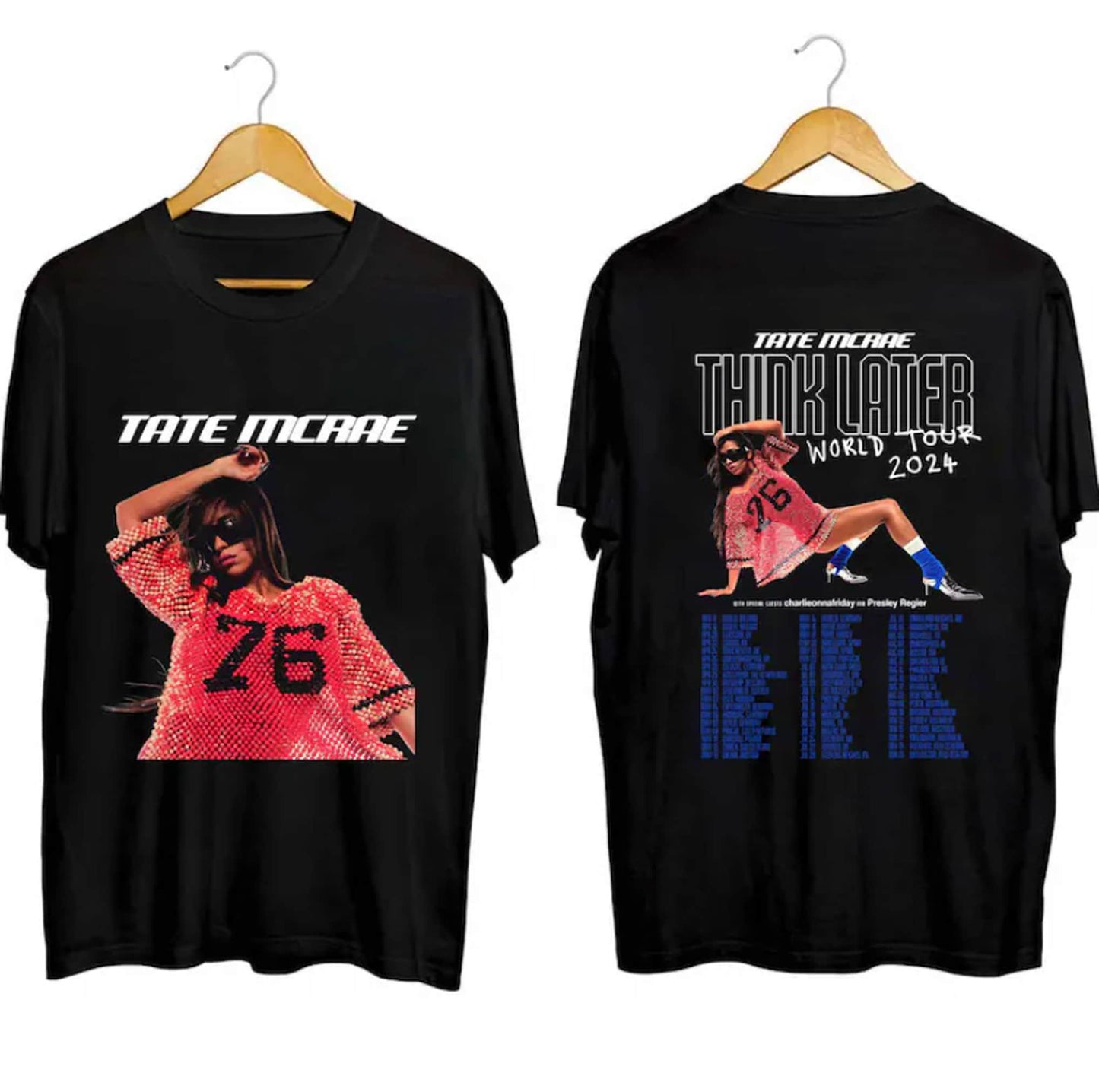 Tate McRae The Think Later World Tour 2024 Tour 2Sided Shirt, The Think Later World Tour