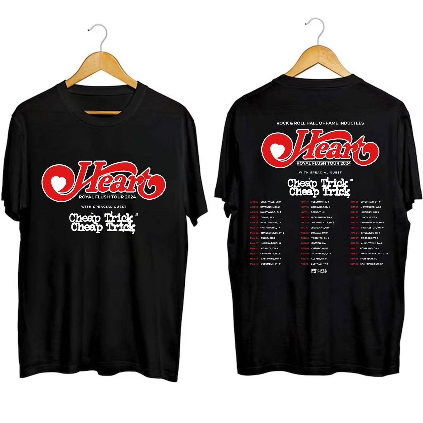 Heart 2024 Tour Shirt, Heart Band Fan Shirt, Heart 2024 Concert Shirt