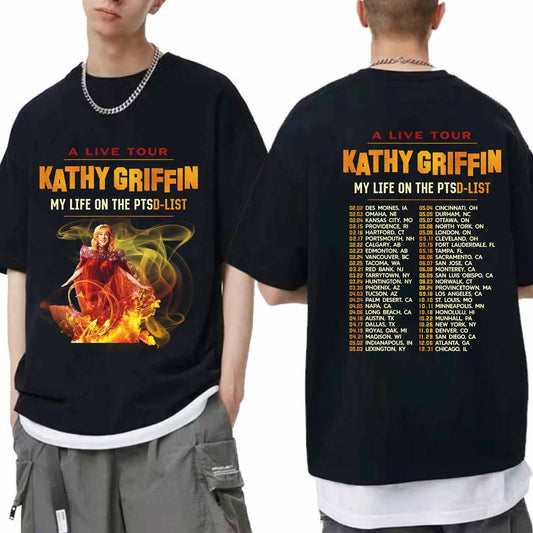 Kathy Griffin My Life on the PTSD List 2024 Tour Shirt
