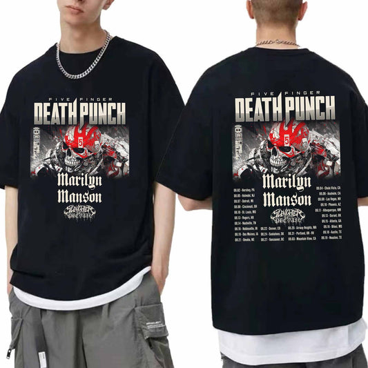 Five Finger Death Punch 2024 Tour Double Sided Shirt