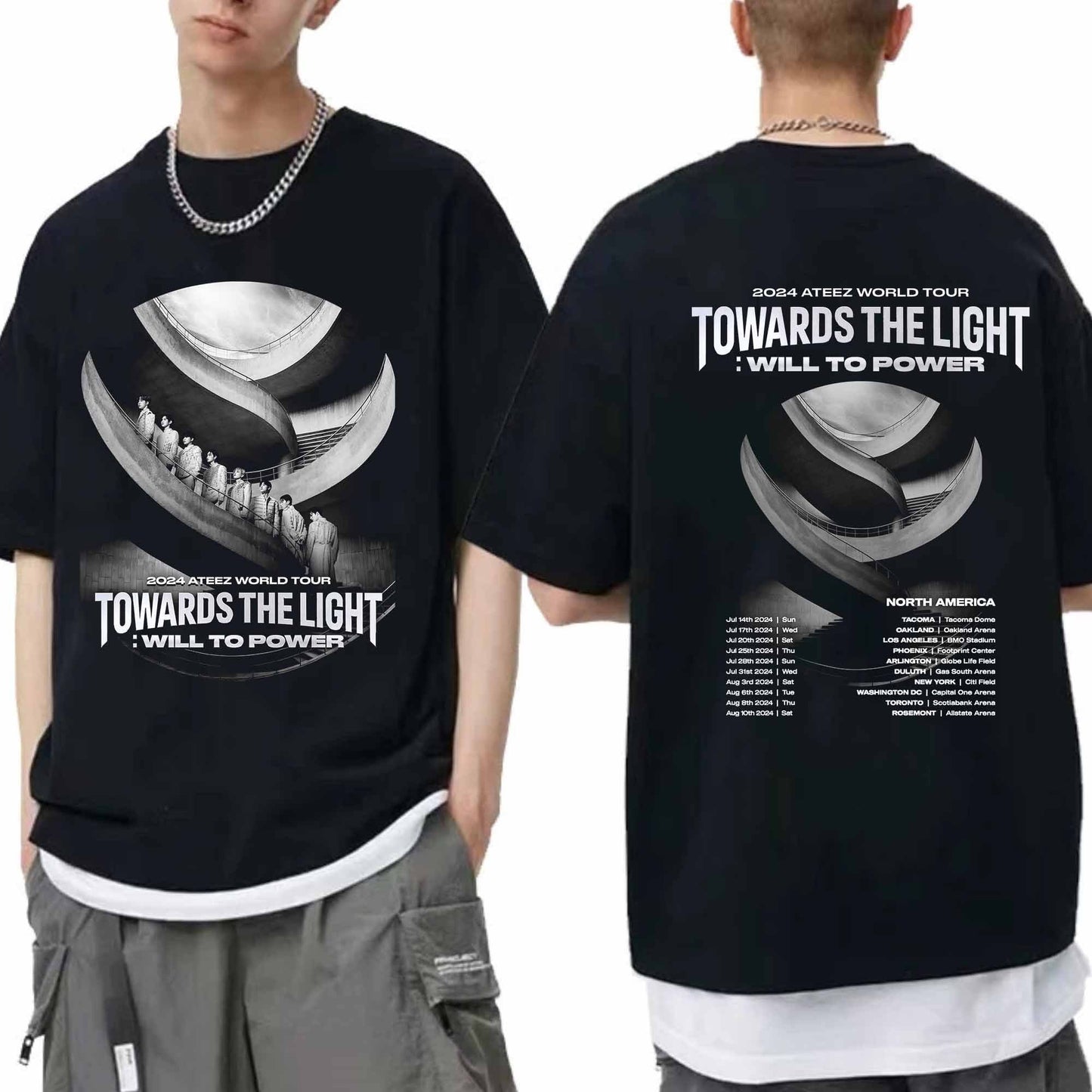 ATEEZ World Tour 2024 Towards The Light Tshirt