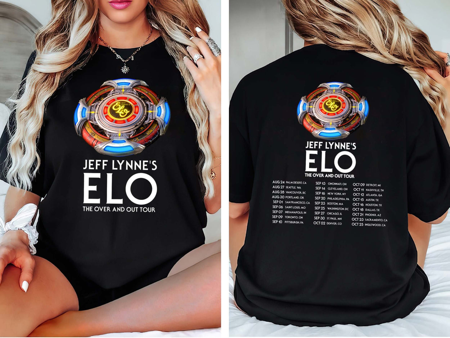 Jeff Lynne's ELO The Over and Out Tour 2024 Shirt, Electric Light Orchestra 2024 Shirt