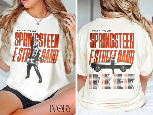 Bruce Springsteen And E Street 2024 Tour Shirt
