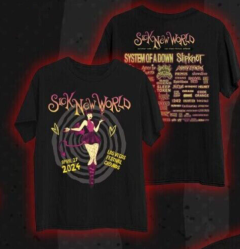 Sick New World 2024 Unisex T-Shirt, Black