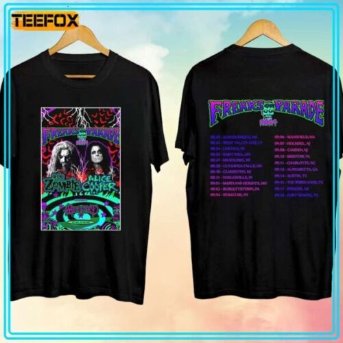 Rob Zombie and Alice Cooperâ€™s Tour Concert 2024 Unisex T-Shirt