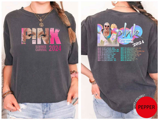 Pink Summer Carnival 2024, Trustfall Album Tee, Pink Singer Tour Music Festival