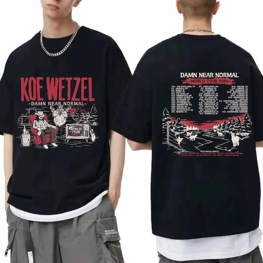 Koe Wetzel - Damn Near Normal World Tour 2024 Shirt