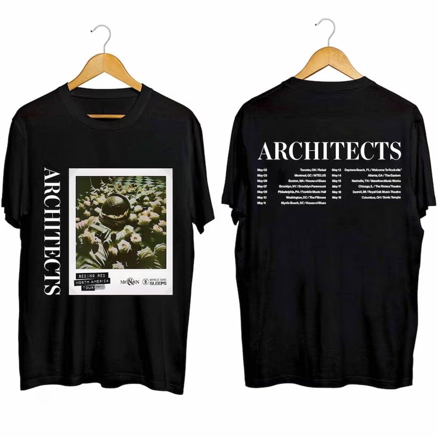 Architects 2024 Tour Shirt, Seeing Red North American Tour Shirt, Architects Concert Shirt