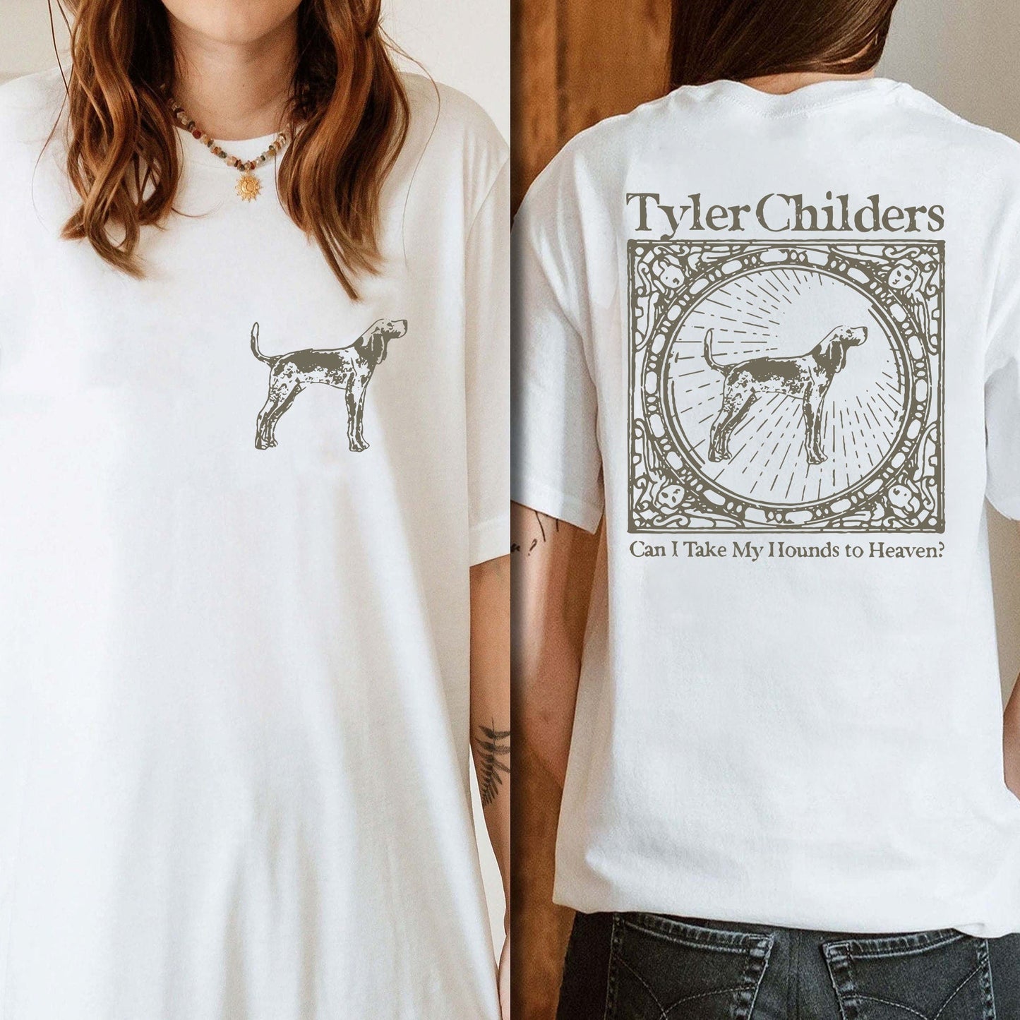 Tyler Childers Music T-shirt, Can I Take My Hounds to Heaven Album Tyler Childers Shirt