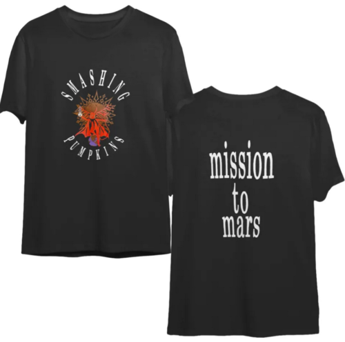 Vintage Smashing Pumpkins' Mission' To Mars' 1991 Tour T-Shirt