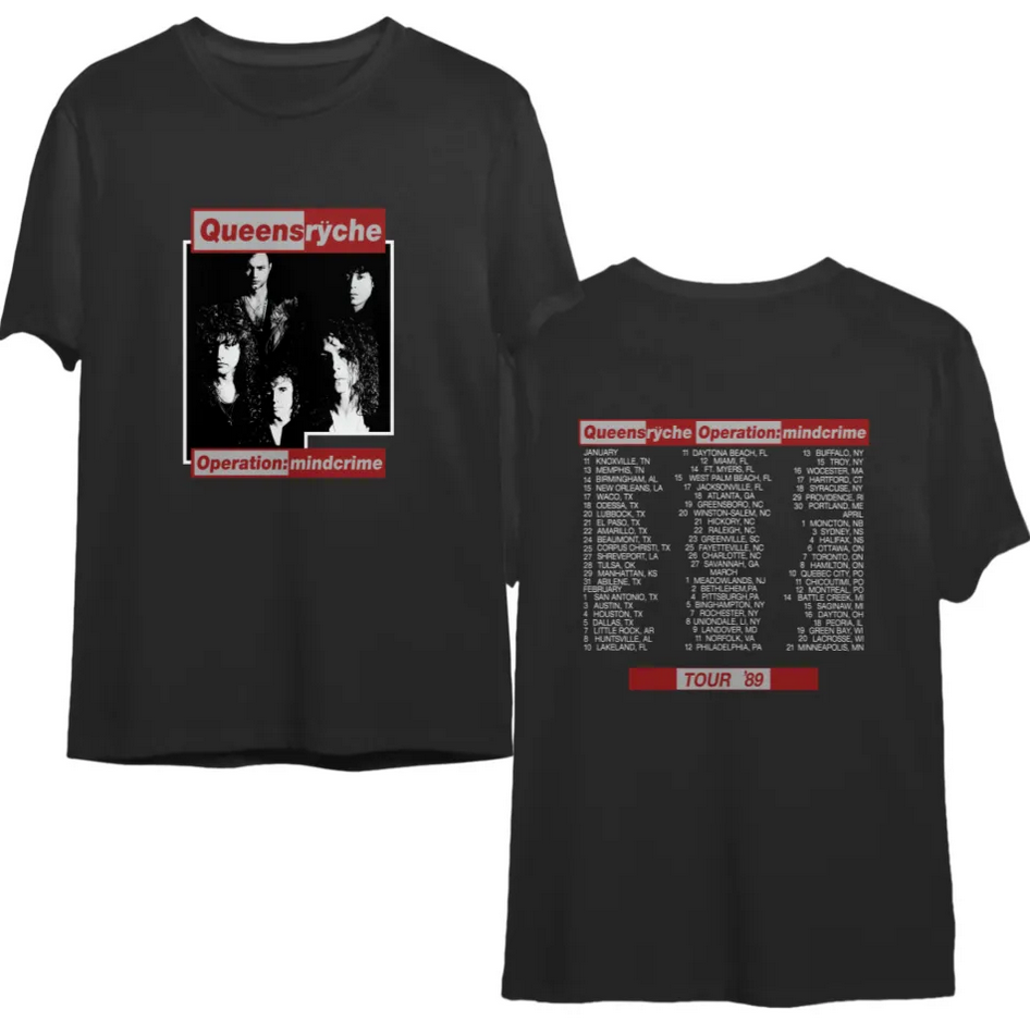 QUEENSRYCHE - Operation Mindcrime t-shirt Double Sided