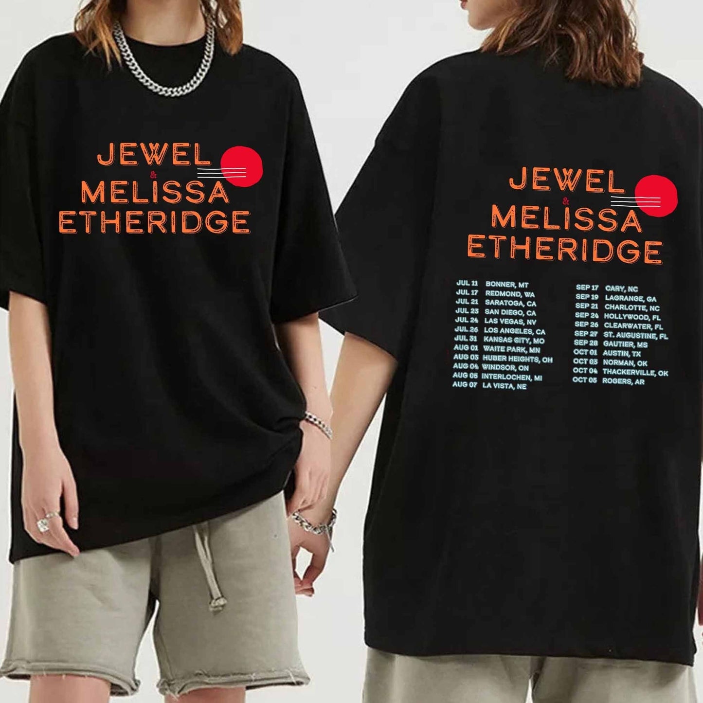 Jewel And Melissa Etheridge 2024 Tour Shirt, Melissa Etheridge 2024 Concert Shirt