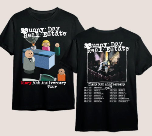 Sunny Day Real Estate T-shirt Diary 30th Anniversary Tour T-Shirt