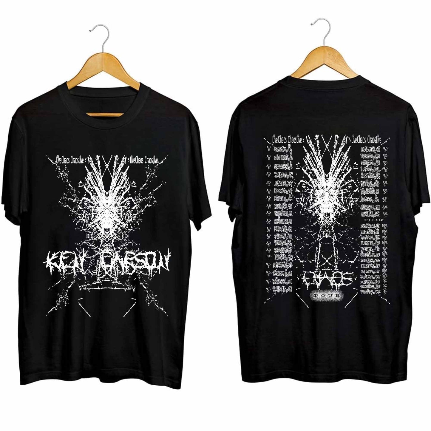 Ken Carson - Chaos World Tour 2024 Double Sided Shirt