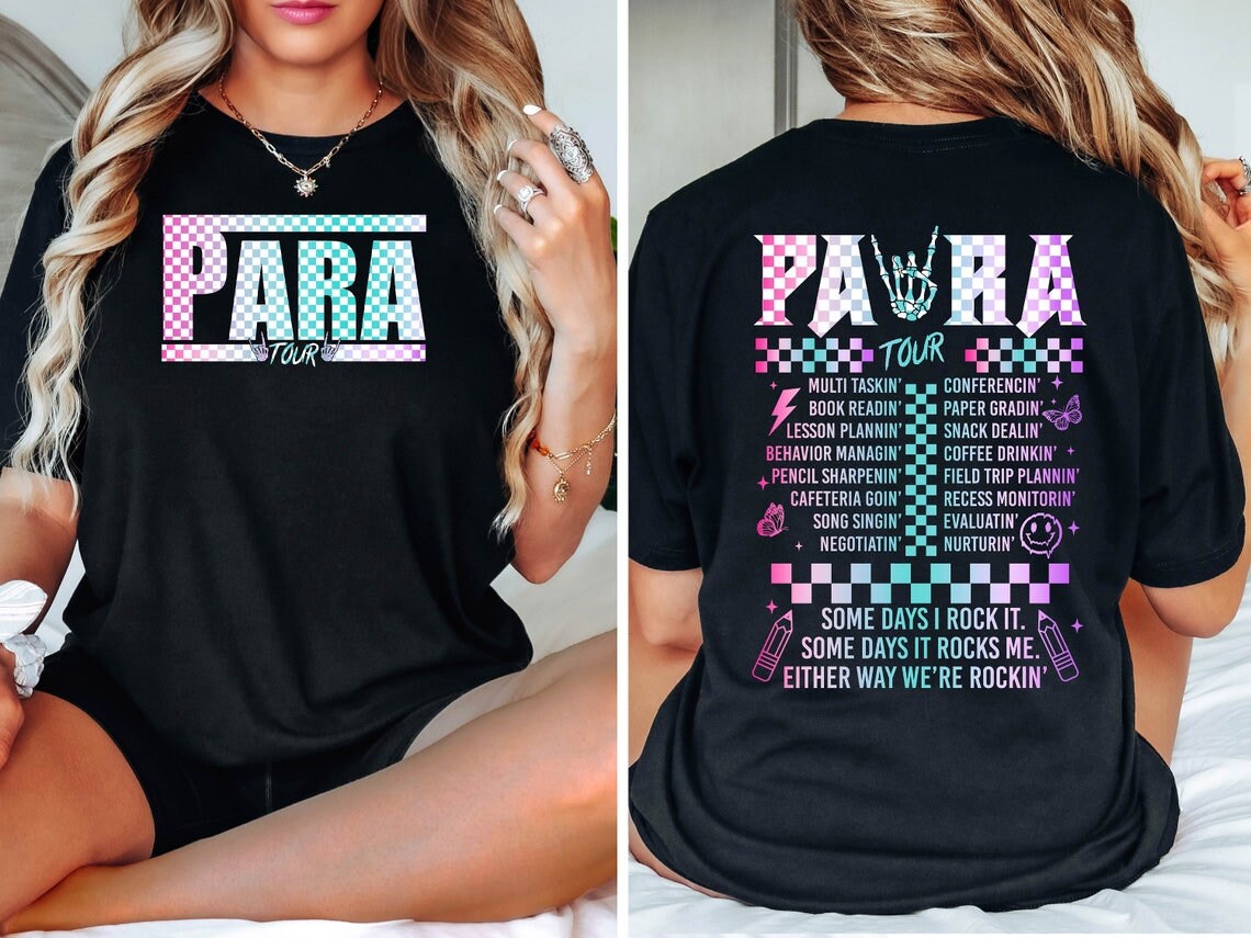 Vintage Para Tour Shirt, Funny Parapro Shirt, Teacher Shirt