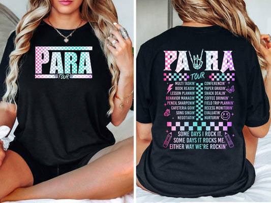 Vintage Para Tour Shirt, Funny Parapro Shirt, Teacher Shirt