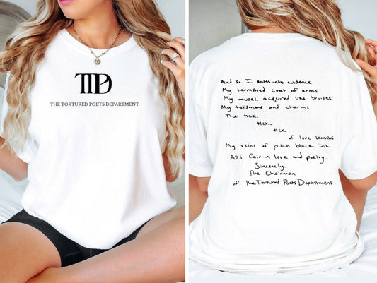 The Tortured Poets T-Shirt, TS New Album Shirt, TS Merch Shirt