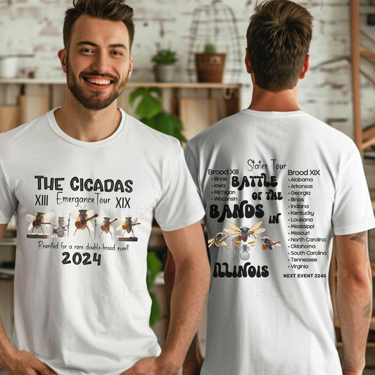 Cicada Shirt, Cicada Reunion T-shirt, Cicada Emergence, Funny Cicada Summer 2024 Tshirt, Rock N Roll Tour Bug Shirt, Year of the Cicadas