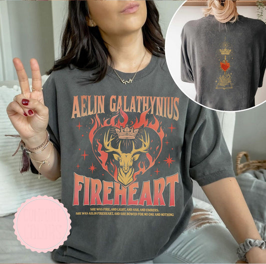 Throne of Glass Fan Shirt - Aelin Galathynius Fireheart