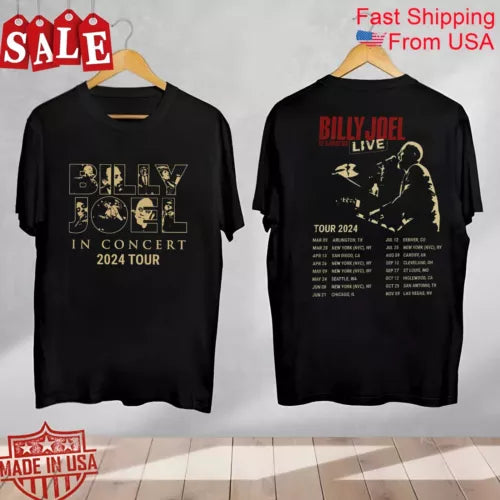 Billy Joel Music Tour 2024 Gift For Fans Shirt