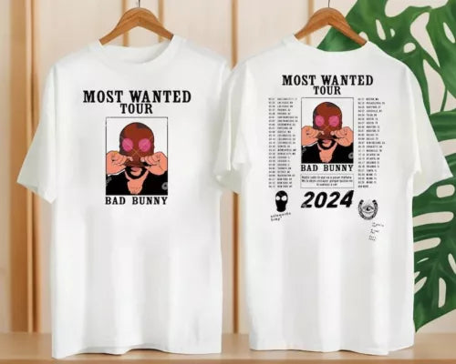 2024 Bad Bunny Tour Shirt, Most Wanted Tour Bad Bunny Shirt, Bad Bunny Shirt