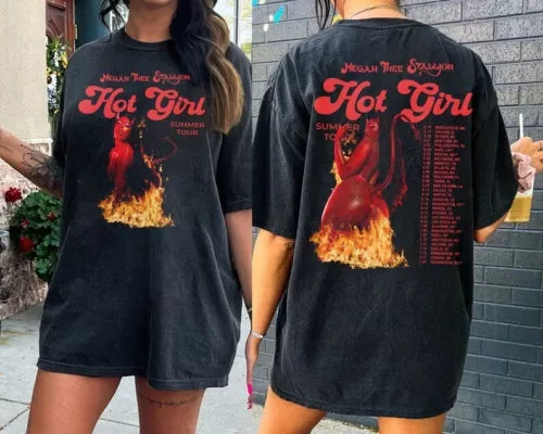 Megan Thee Stallion Hot Girl Summer Tour 2024 Unisex Shirt For Men Women