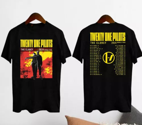Pilotss band Clancy World Tour 2024 T-Shirt