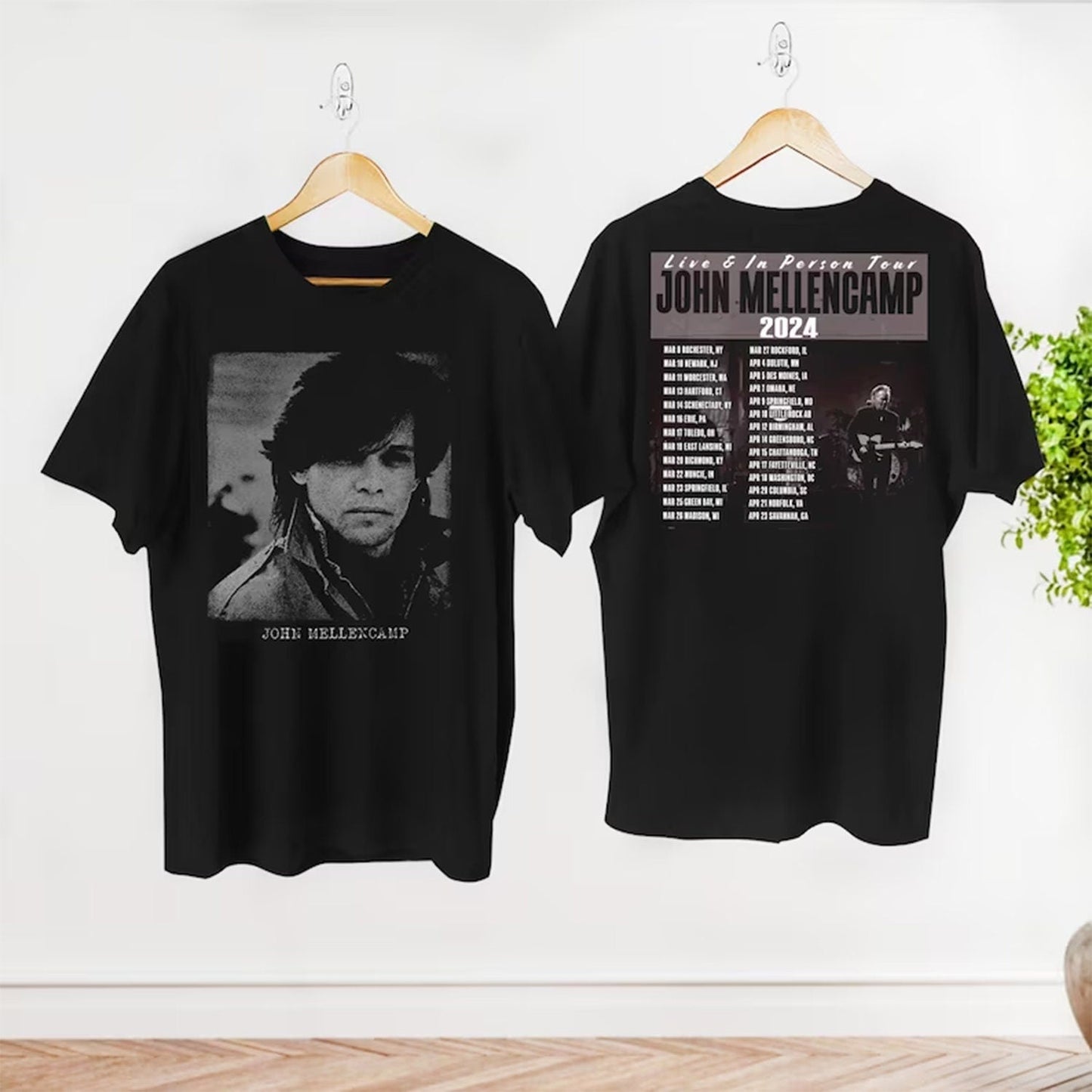 John Mellencamp Shirt, John Mellencamp Live And In Person Tour 2024 Shirt