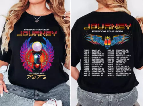 Journey 2024 Tour Freedom T-Shirt Journey Freedom Tour 2024 Shirt