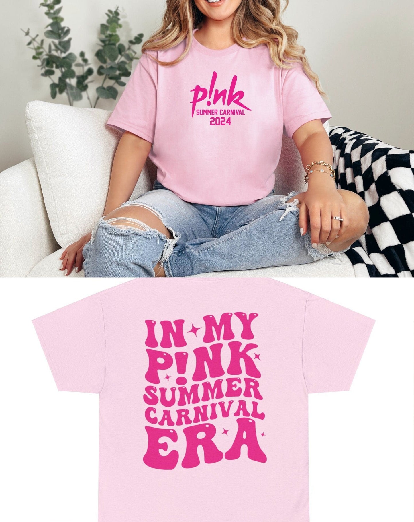 P!nk Singer Summer Carnival 2024 Tour Shirt, Pink Fan Lovers Shirt