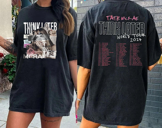 Tate McRae Shirt, The Think Later World Tour Shirt, Tate McRae Fan Gift Shirt
