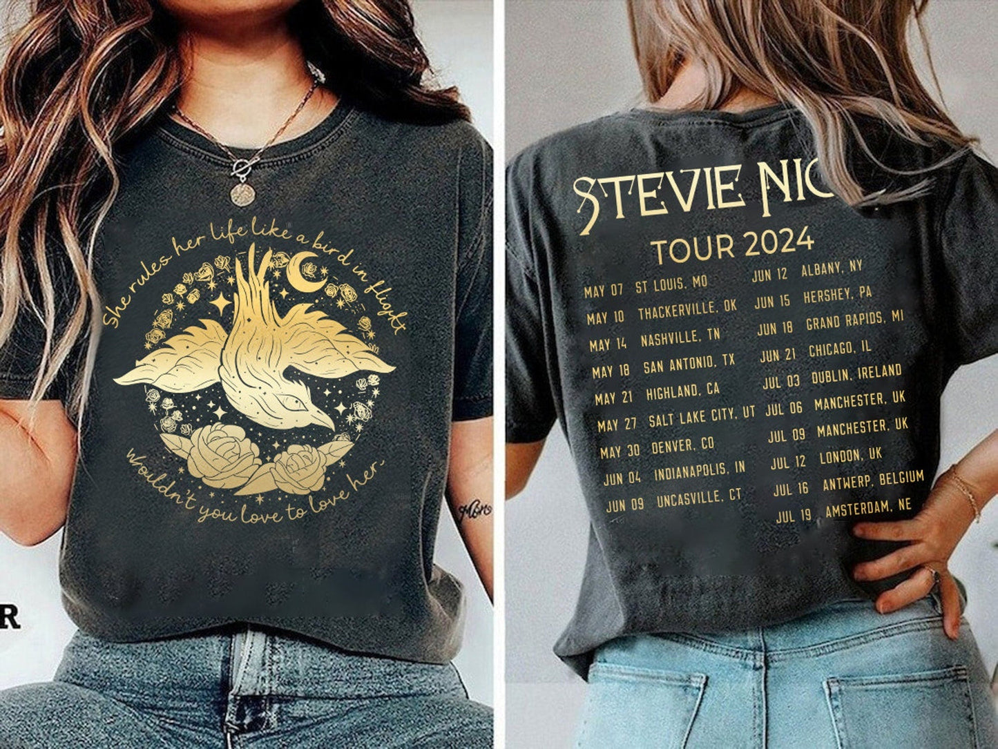 2024 Stevie Nicks Tour Live In Concert T-Shirt, Stevie Nicks Shirt