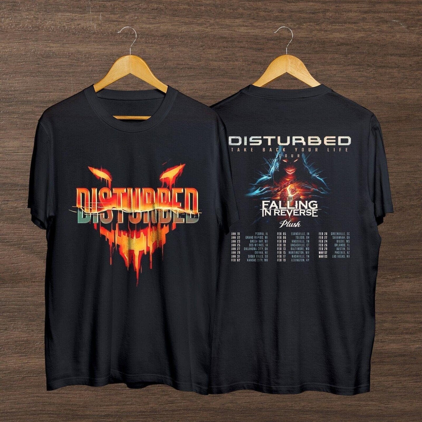 Disturbed Band Music Tour 2024 T-Shirt, Disturbed Band Music Shirt