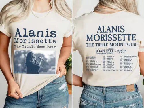 Alanis Morissette The Triple Moon Tour 2024 T-Shirt, Alanis Morissette Fan Gift