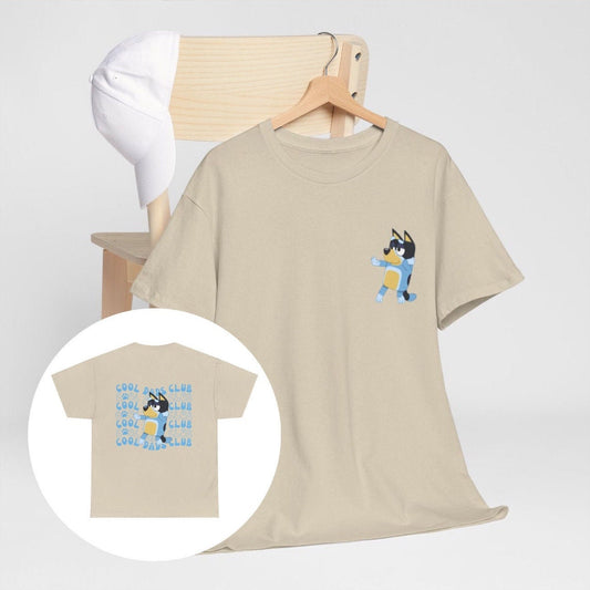 BlueyDad "Cool Dads Club" T-Shirt, Father's Day Gift, BlueyDad Dad Bandit Heeler