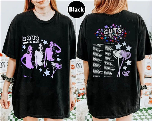 Guts Olivia 2024 World Tour Unisex Shirt, Vintage Olivia Guts Tour Shirt