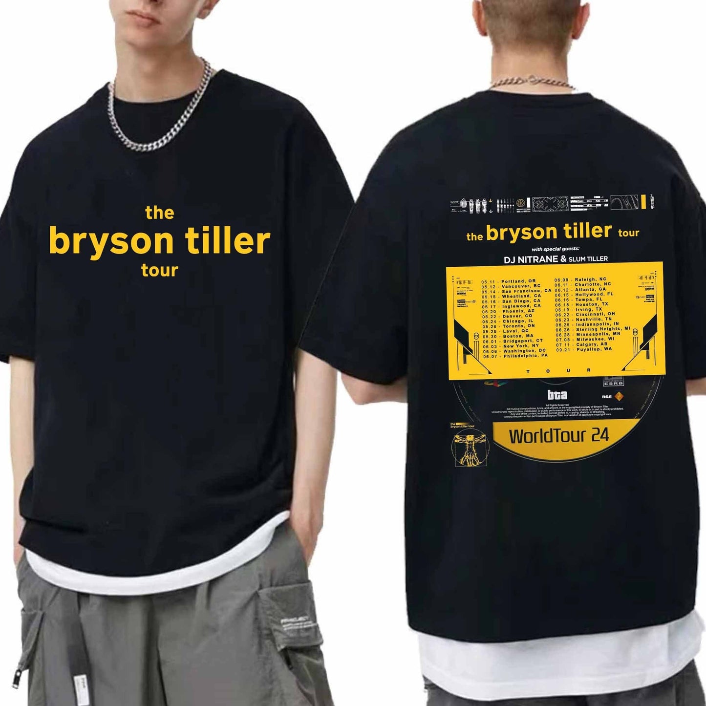 Bryson Tiller Shirt, Bryson Tiller 2024 Tour Shirt