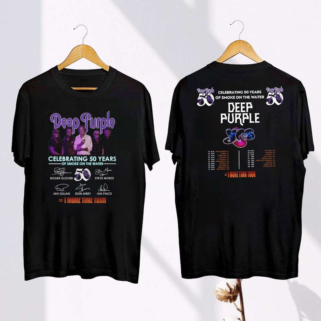 2024 Deep Purple Tour T-Shirt for Fans