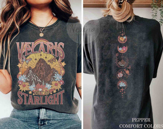 Velaris City Of Starlight ACOTAR Two-Sided Shirt, Court of Dreams, The Night Court Shirt