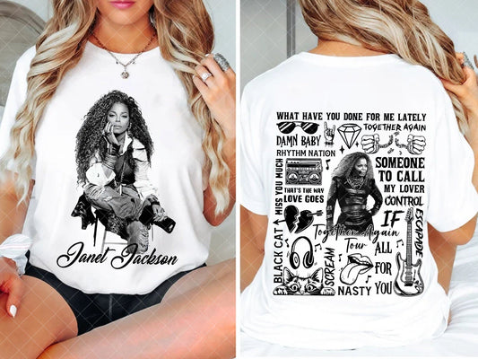 Queen of Pop Janet Jackson Shirt, Janet Jackson Fan Gift Shirt, Janet Jackson Together Again 2024 Tour Shirt