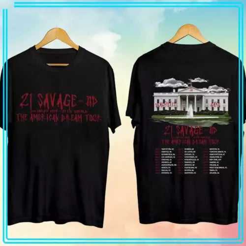 21 Savage - The American Dream Tour 2024 Unisex T-Shirt