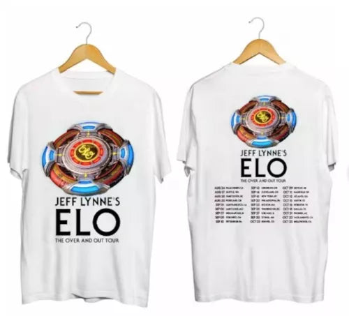 Exciting Jeff Lynne's ELO Over and Out Tour 2024 Merchandise - Shirts