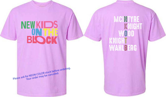 NKOT Block Neon Magic Summer 2024 Shirt, NK on The Block Shirt, NKOT Block