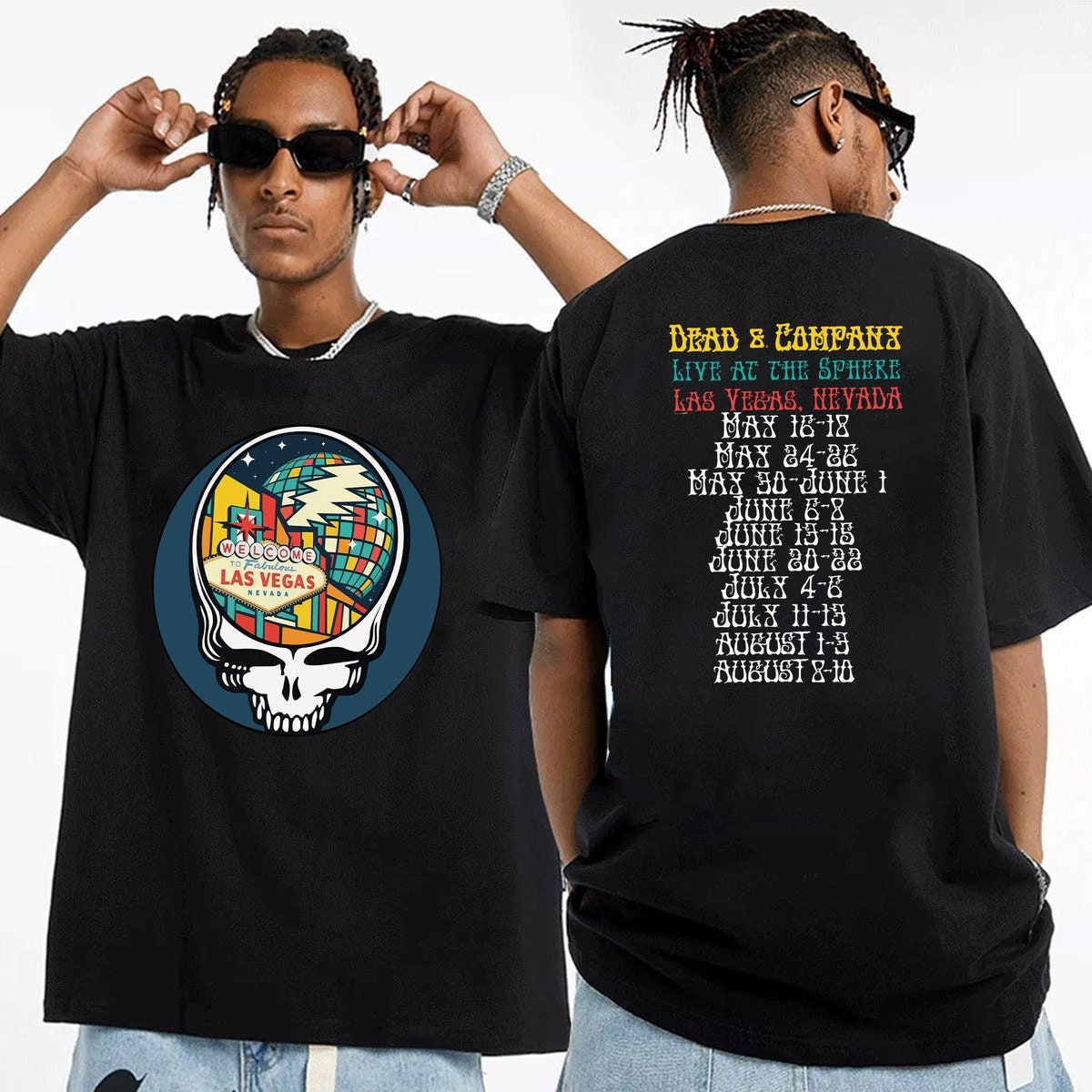Dead & Company Dead Forever Live at The Sphere Las Vegas 2024 Tour Double Sided Shirt