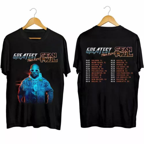 Sean Paul 2024 Tour Shirt Sean Paul The Greatest Tour 2024 Shirt