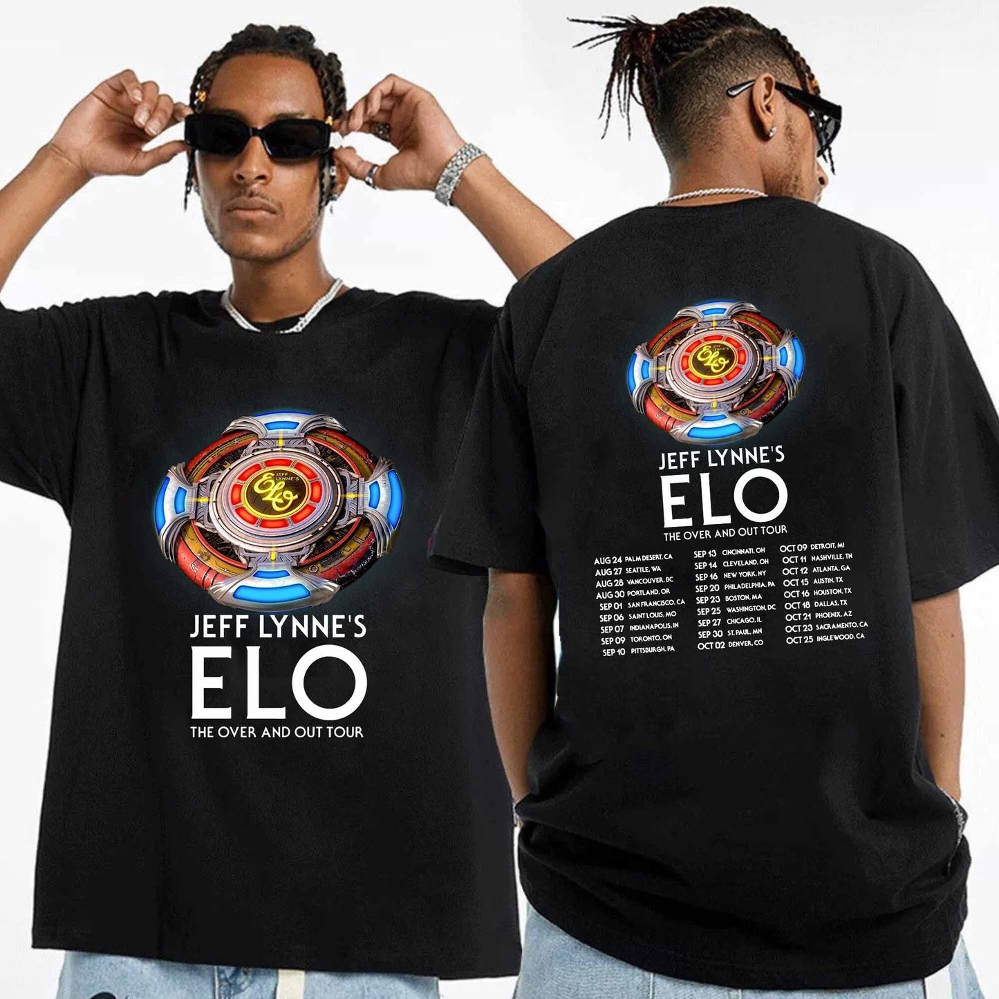 Jeff Lynne's ELO Over and Out FINAL Tour 2024 Shirt, Jeff Lynne's Elo 2024 Concert