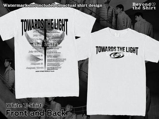 Ateez Towards the light world tour 2024 tshirt ateez tour shirt