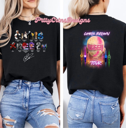 Chris Brown Shirt, Chris Brown 11:11 Tour 2024 Shirt, Chris Brown Fan Shirt